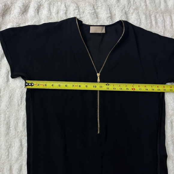 GEORGES RECH PARIS Women’s Black Zip-Front Dress - Picture 5 of 14